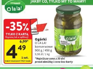 Ogórki O La La! konserwowe