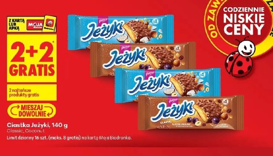 Ciastka Jeżyki Classic, Coconut