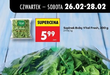 Szpinak Baby Vital Fresh