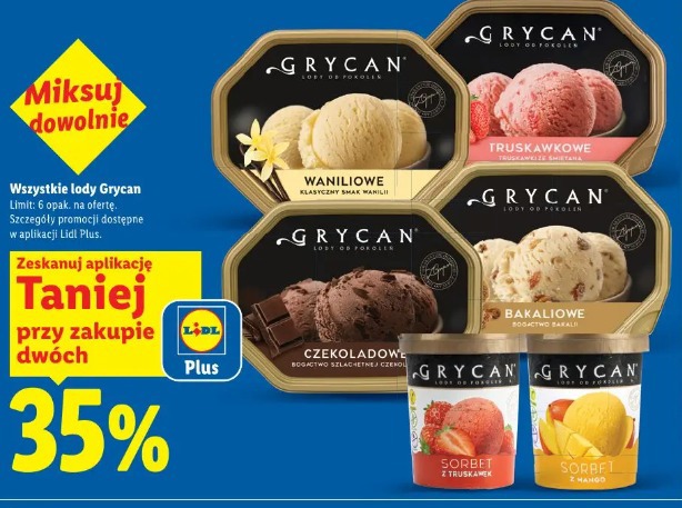 Wszystkie lody Grycan