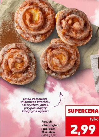 Racuch z twarogiem i jabłkiem