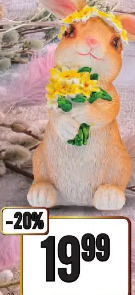 Figurka ogrodowa królik