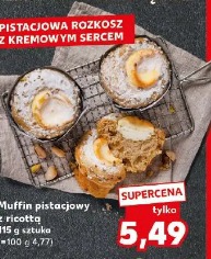 Muffin pistacjowy z ricottą