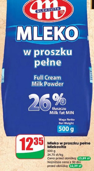 Mleko w proszku pełne Mlekovita