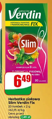 Herbatka ziołowa Slim Verdin Fix