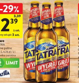 Piwo Tatra jasne pełne