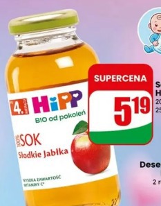 Sok słodkie jabłka Hipp