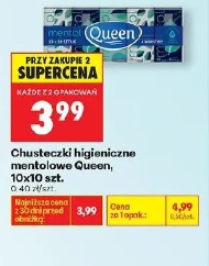Chusteczki higieniczne mentolowe Queen
