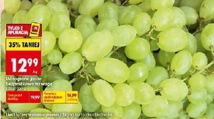 Winogrona jasne bezpestkowe