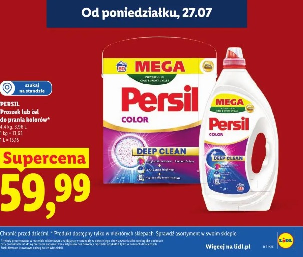 Persil Proszek lub żel do prania kolorów