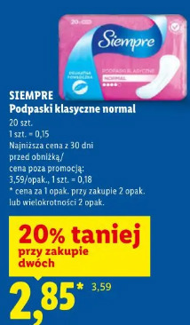 Siempre Podpaski klasyczne normal