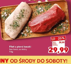 Filet z piersi kaczki bez kości, ze skórą