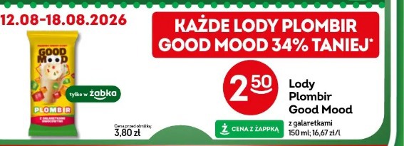 Lody Plombir Good Mood z galaretkami