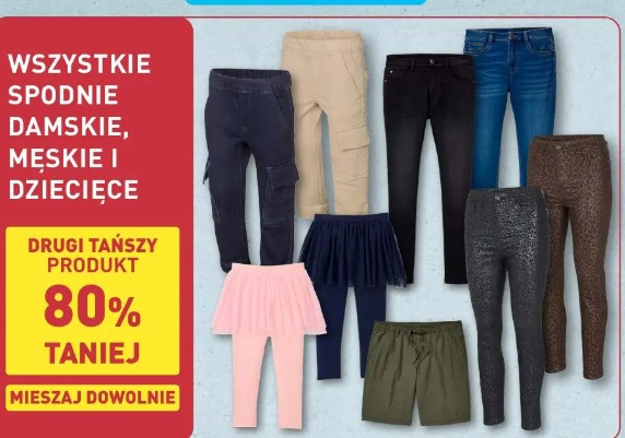 Wszystkie spodnie damskie, męskie i dziecięce