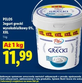 Pilos Jogurt grecki wysokobiałkowy 0% XXL