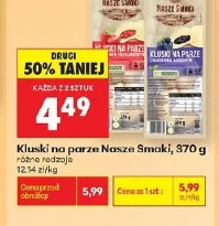 Kluski na parze Nasze Smaki