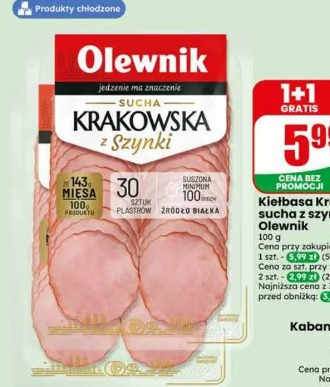 Kiełbasa Krakowska sucha z szynki Olewnik