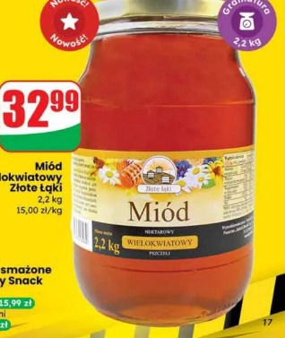 Miód wielokwiatowy Złote Łąki