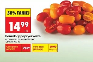 Pomidory papryczkowe czerwone, pomarańczowe