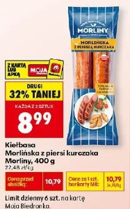 Kiełbasa z piersi kurczaka Morliny