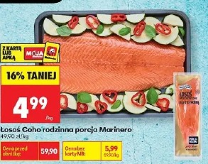 Łosoś Coho rodzinna porcja Marinero