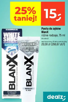Pasta do zębów BlanX różne rodzaje