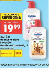 Bambino Dzieciaki 3w1 żel do mycia ciała i włosów, 1 l
