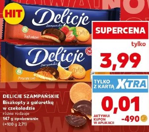 Delicje Szampańskie Biszkopty z galaretką w czekoladzie różne rodzaje