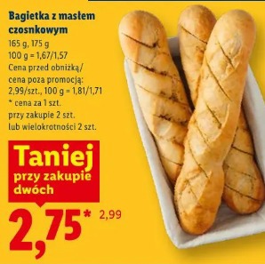 Bagietka z masłem czosnkowym