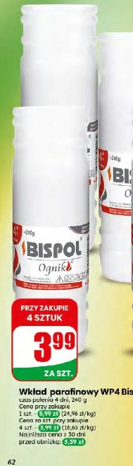 Wkład parafinowy WP4 Bispol