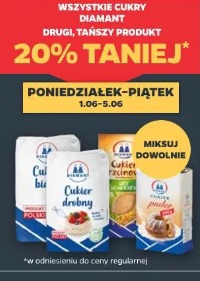 Wszystkie cukry Diamant drugi, tańszy produkt 20% taniej
