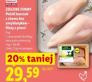 Polski kurczak z chowu bez antybiotyków – filety z piersi Zielone Fermy