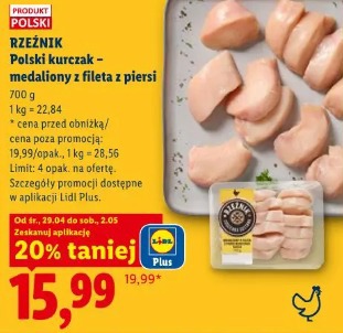 Rzeźnik Polski kurczak – medaliony z fileta z piersi