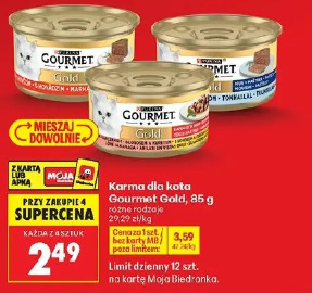 Karma dla kota Gourmet Gold, 85 g różne rodzaje