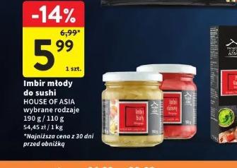 Imbir młody do sushi House of Asia