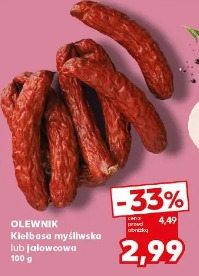 Olewnik Kiełbasa myśliwska lub jałowcowa