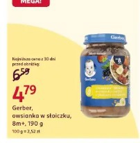 Gerber, owsianka w słoiczku, 8m+, 190 g