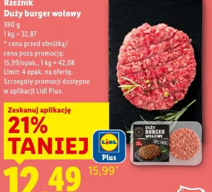 Rzeźnik duży burger wołowy