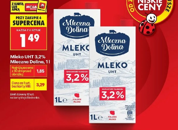Mleko UHT 3,2% Mleczna Dolina