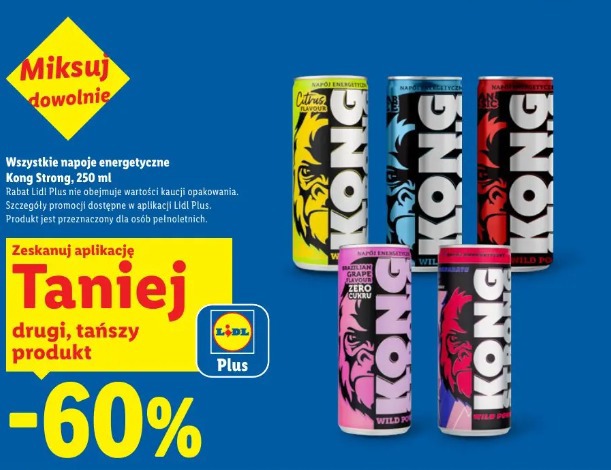 Napoje energetyczne Kong Strong 250 ml