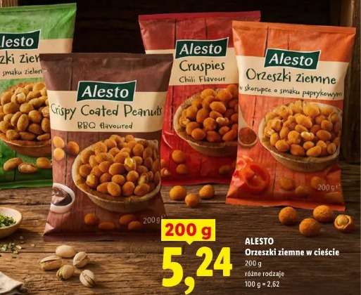 Alesto Orzeszki ziemne w cieście