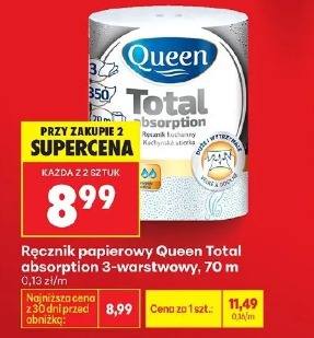 Ręcznik papierowy Queen Total absorption 3-warstwowy