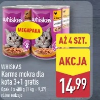 Whiskas Karma mokra dla kota 3+1 gratis