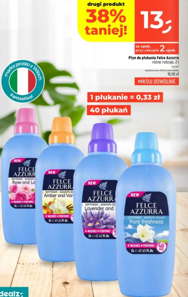 Płyn do płukania Felce Azzurra