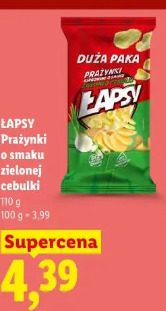 Łapsy Prażynki o smaku zielonej cebulki