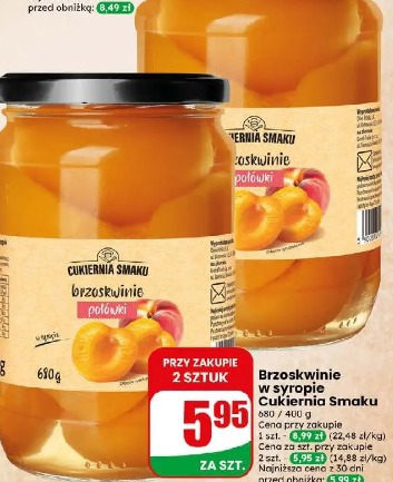 Brzoskwinie w syropie Cukiernia Smaku