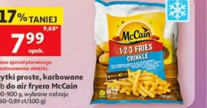 Frytki proste, karbowane lub do air fryera McCain