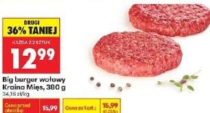 Big burger wołowy Kraina Mięs