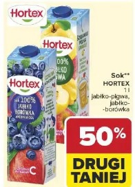 Sok Hortex 100% jabłko-pigwa, jabłko-borówka