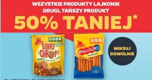 Wszystkie produkty Lajkonik drugi, tańszy produkt 50% taniej